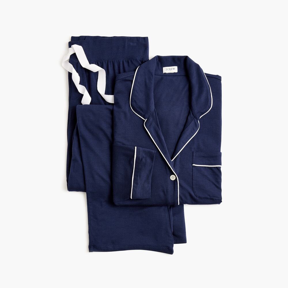 NWT J Crew Factory Long-Sleeve Knit Top and Pant Pajama Set XL